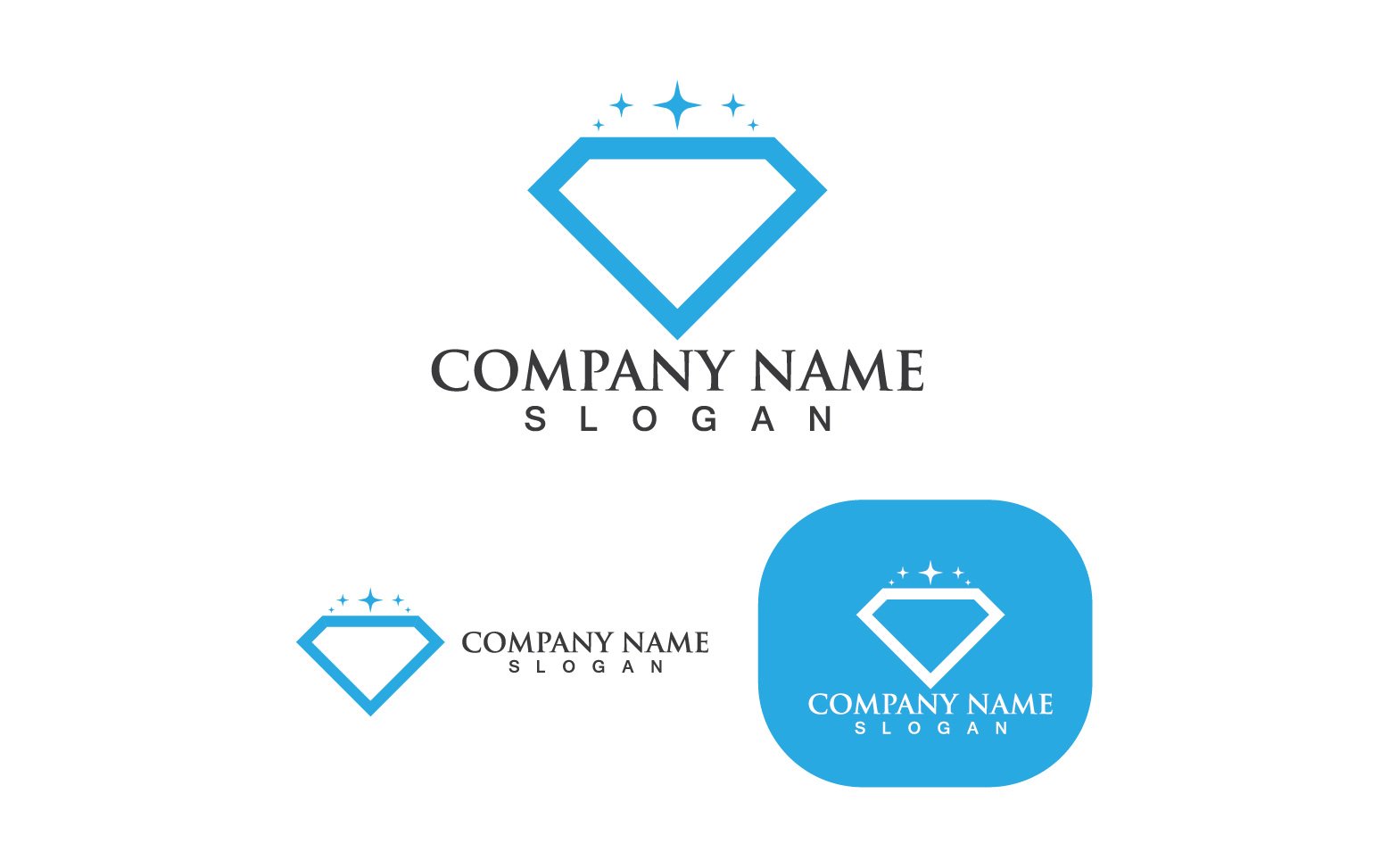 Kit Graphique #235973 Diamond Expensive Divers Modles Web - Logo template Preview