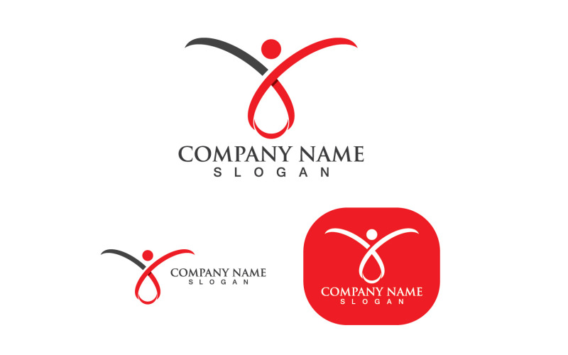 Human Character Logo Sign 1 Logo Template