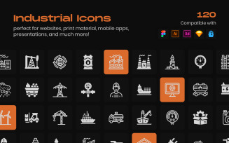 Pack of Industrial Linear Icons