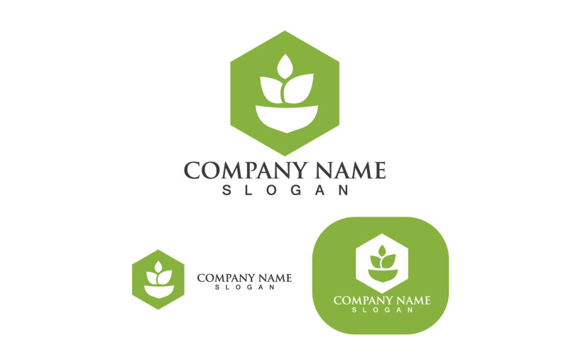 Tea Garden Logo And Symbol Vector 4 Logo Template