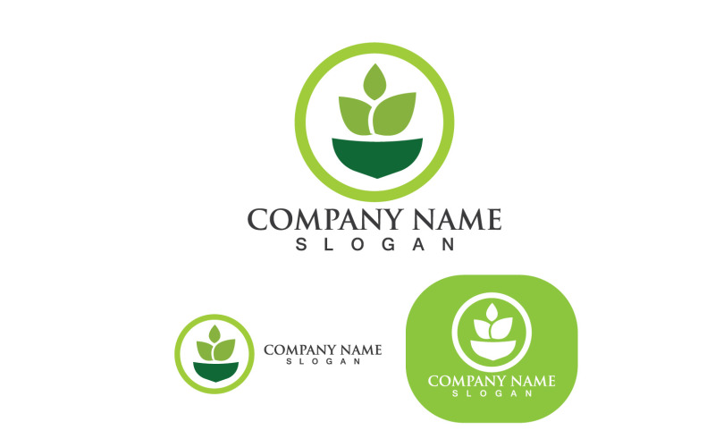 Tea Garden Logo And Symbol Vector 7 Logo Template