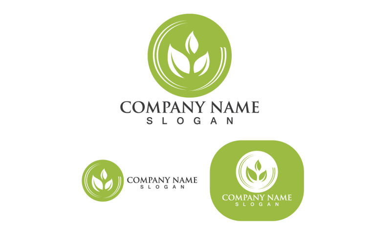 Tree Leaf Ecology Logos Of Green Vector 8 Logo Template