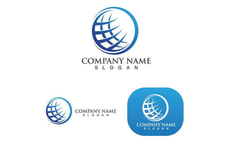World Globe Logo And Symbol Vector $ Logo Template