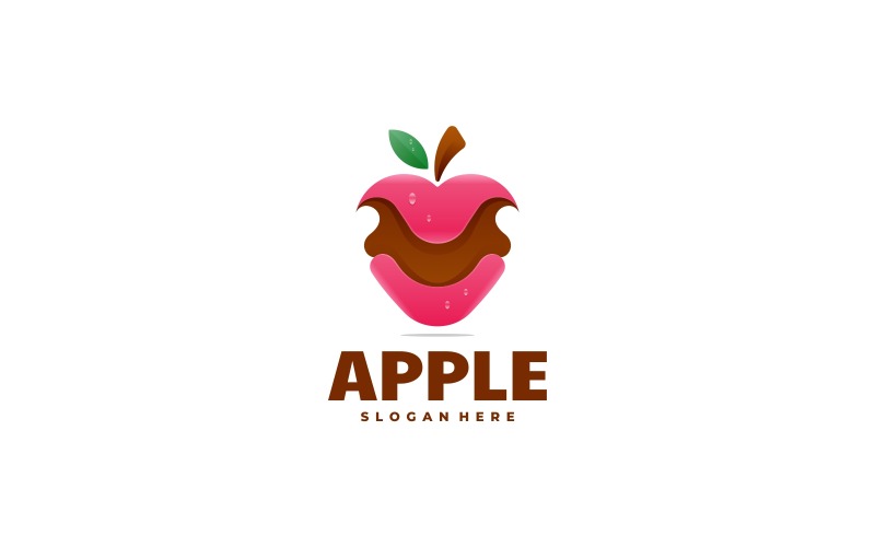 Apple Gradient Logo Design Logo Template