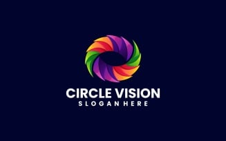 Circle Vision Gradient Colorful Logo