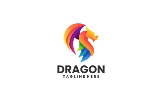 Dragon Colorful Logo Style