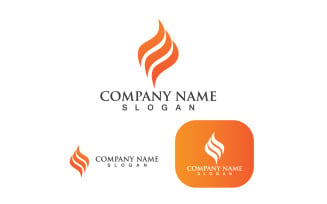 Fire Logo Template Oil Vector