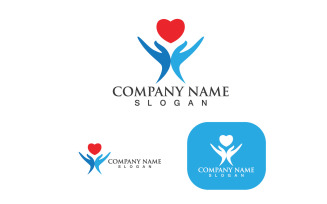 Hand Care And Love Logo And Symbol Vector Template