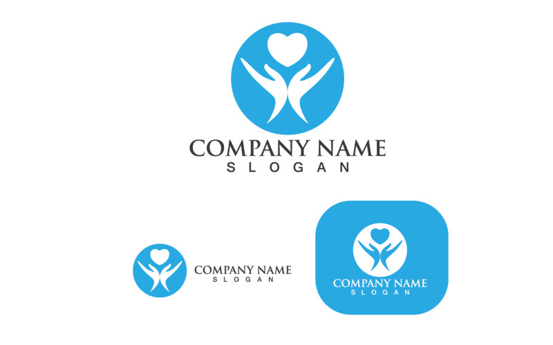 Hand Care Logo And Symbol Vector Template 3 Logo Template
