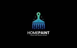 Home Paint Gradient Logo Style