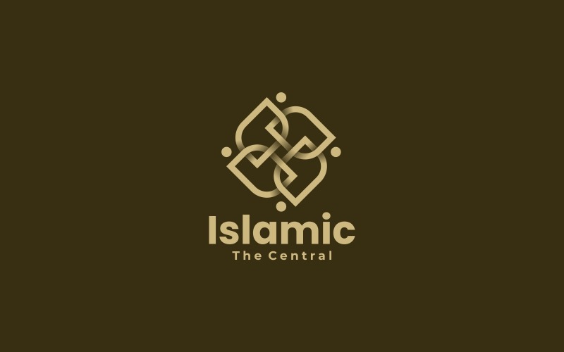 Islamic Line Art Logo Style Logo Template