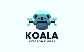 Koala Gradient Logo Design