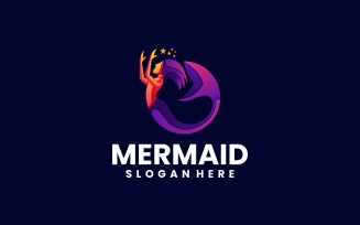 Mermaid Gradient Logo Design