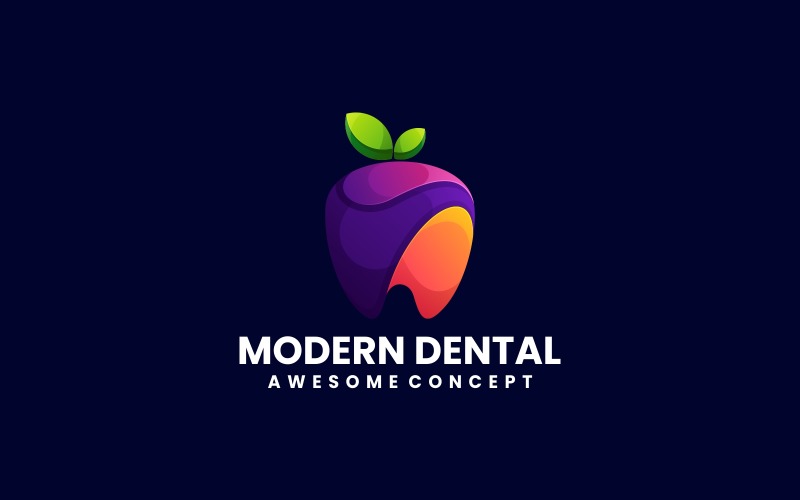 Modern Dental Gradient Logo Logo Template
