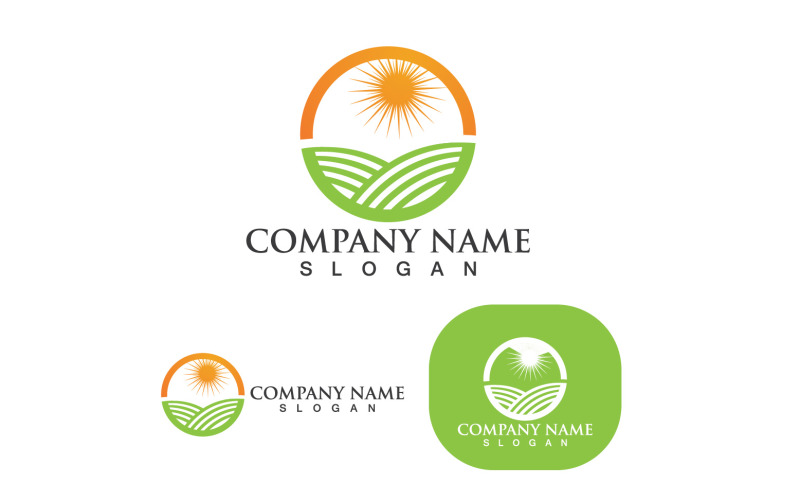 Tea Garden Logo And Symbol Vector 5 Logo Template