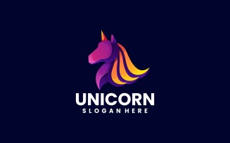 Unicorn Color Gradient Logo