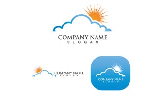 Cloud And Sun Logo Template 1