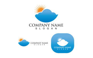 Cloud And Sun Logo Template 2