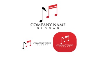 Music Note Logo Icon Vector Illustration V3