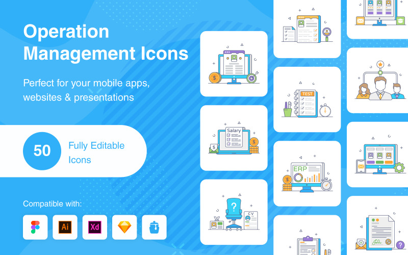 Operations Management Expanded Icon Set