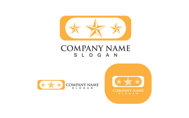 Star Icon Logo Template Vector Illustration Design V1