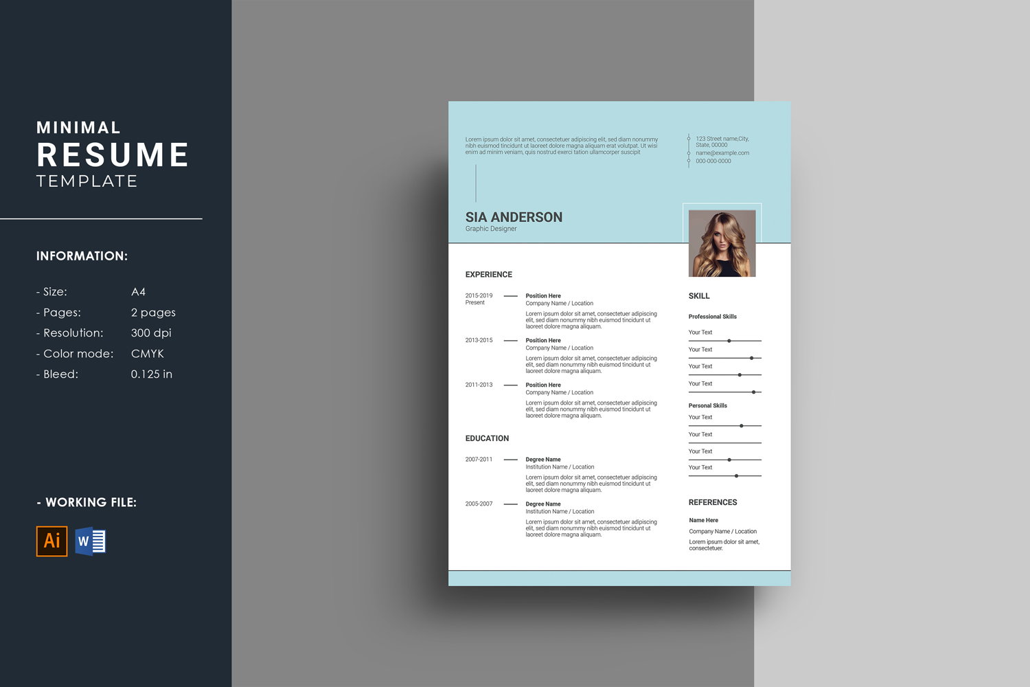 Template #236228 Template Cv Webdesign Template - Logo template Preview