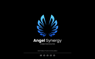 Abstract Angel Gradient Logo