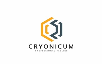 Cryonicum C Letter Construction Logo
