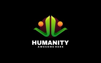 Humanity Gradient Logo Template