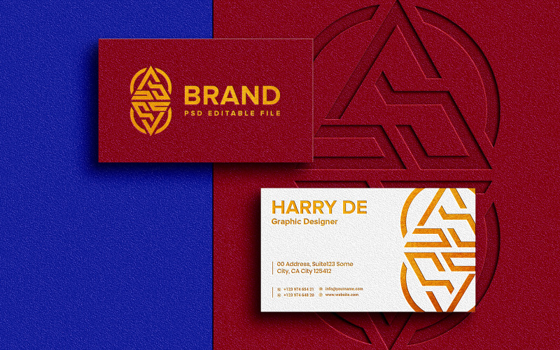 Luxury and Modern Business Card Mockup Product Mockup