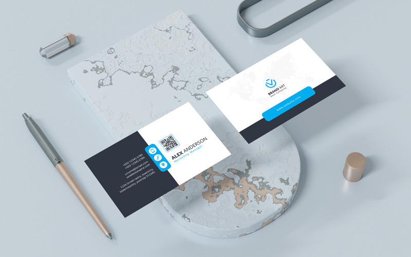 Modern Business Card Template V01 Corporate Identity