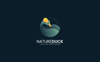 Nature Duck Gradient Logo