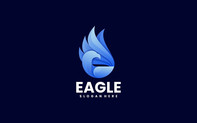 Vector Eagle Color Gradient Logo Logo Template