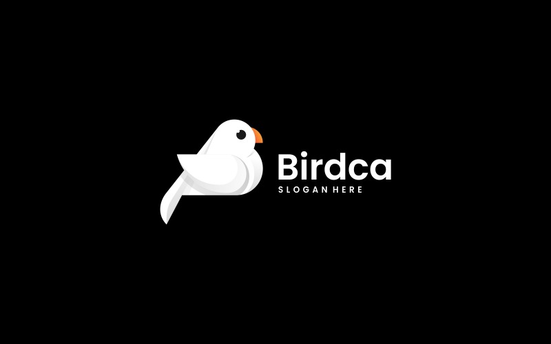 White Bird Simple Logo Style Logo Template