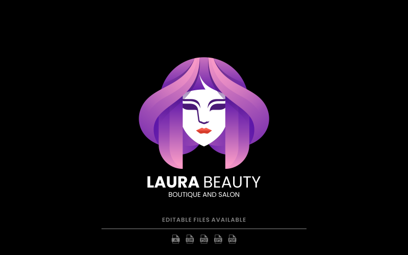 Beauty Gradient Logo Style Logo Template