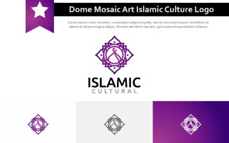 Dome Mosaic Art Islamic Culture Ramadan Event Muslim Community Logo