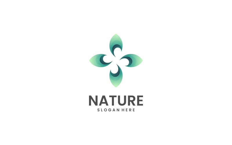 Nature Gradient Logo Design Logo Template