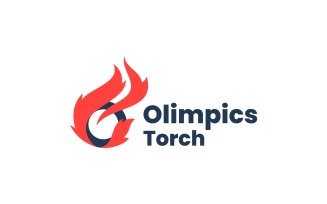 Olympic Torch Simple Logo