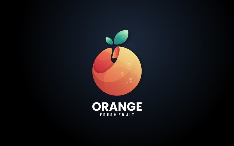 Orange Gradient Logo Design Logo Template