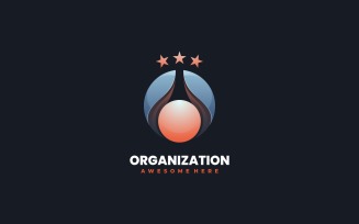 Organization Gradient Logo Style
