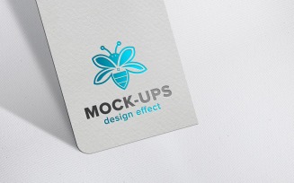 Photorealistic Paper Logo Mockup