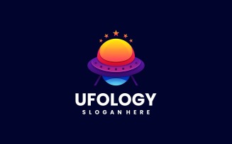 Ufology Gradient Colorful Logo