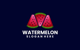 Watermelon Gradient Logo Design