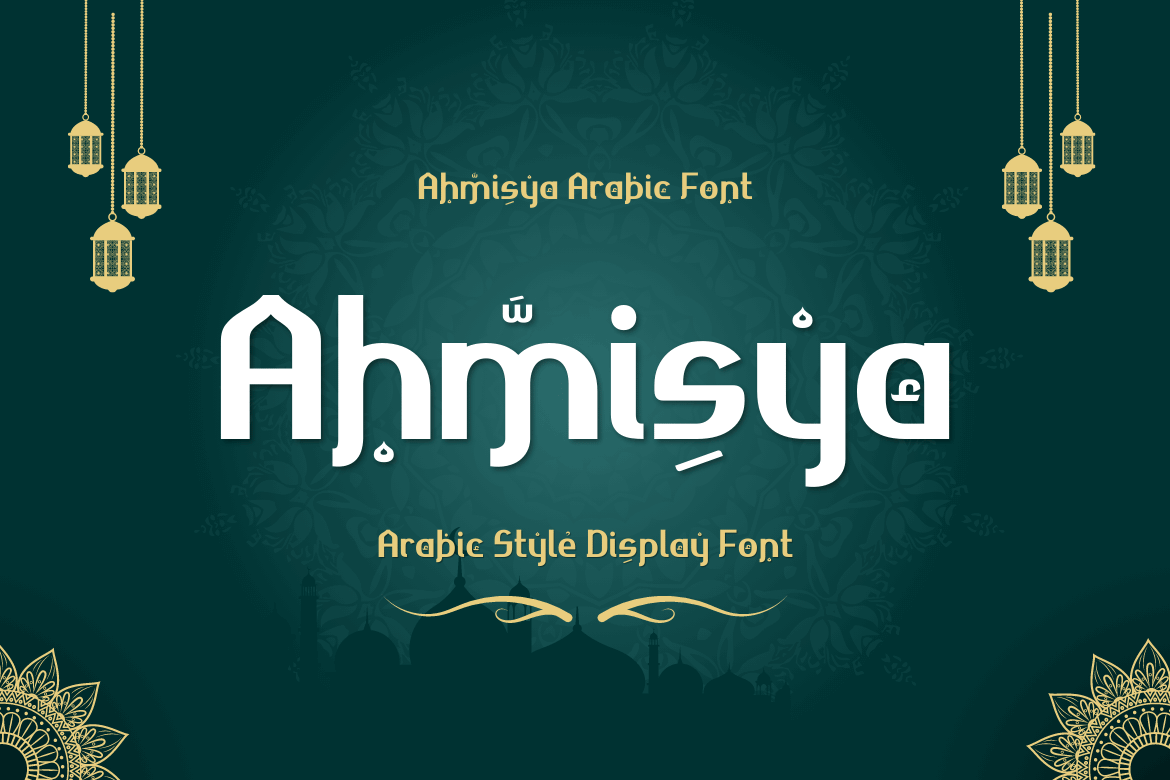 Ahmisya font will give your designs a genuine Middle Eastern feel