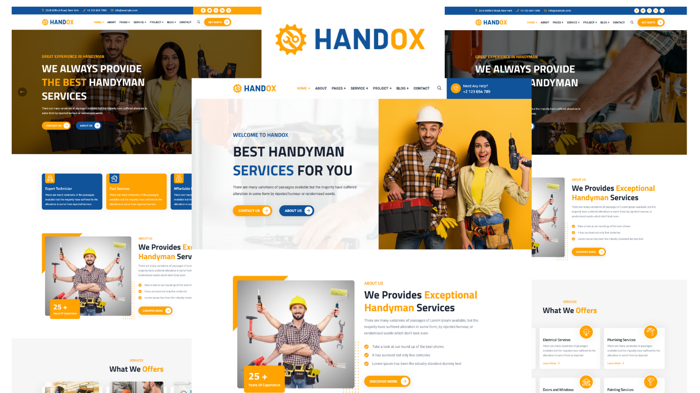 Handox - Handyman Services HTML5 Template