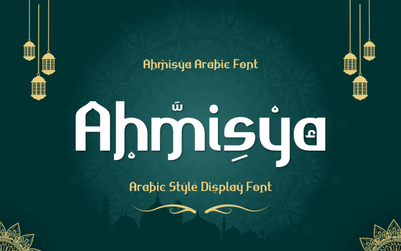 Ahmisya font will give your designs a genuine Middle Eastern feel Font