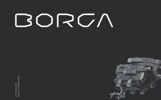 Borga Futuristic Tech Font