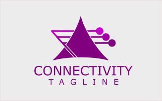 Connection Symbol Design Logo Template