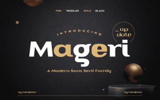 Mageri is a beautiful and charming typeface