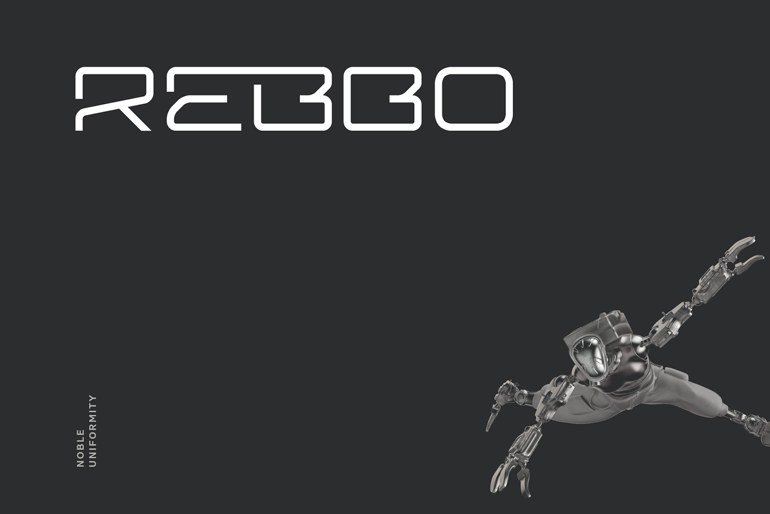 Rebbo Futuristic Tech Font